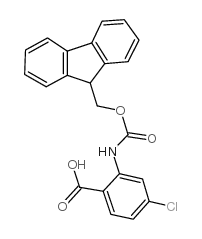 2-(Fmoc-氨基)-4-氯苯甲酸结构式