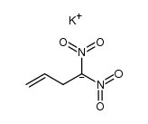 4,4-dinitro-but-1-ene, potassium salt Structure