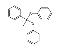 1,1-bis(phenylsulfanyl)ethylbenzene结构式