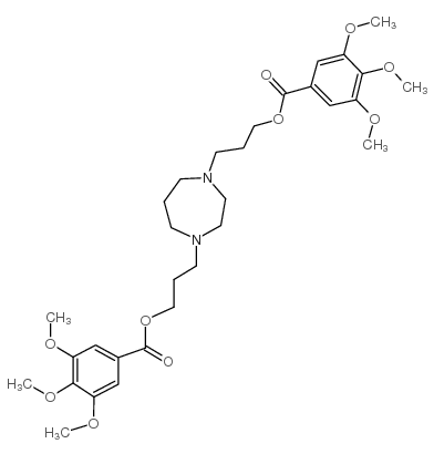 3-[4-[3-(3,4,5-trimethoxybenzoyl)oxypropyl]-1,4-diazepan-1-yl]propyl 3,4,5-trimethoxybenzoate Structure