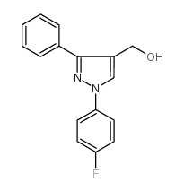 (1-(4-fluorophenyl)-3-phenyl-1h-pyrazol-4-yl)methanol结构式