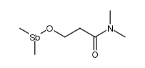 3-((dimethylstibino)oxy)-N,N-dimethylpropanamide Structure