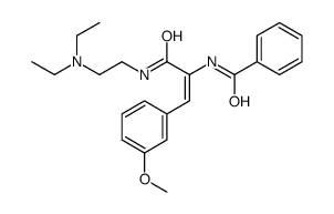 N-[(E)-3-[2-(diethylamino)ethylamino]-1-(3-methoxyphenyl)-3-oxoprop-1-en-2-yl]benzamide Structure
