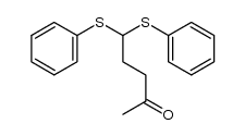 5,5-bis(phenylthio)pentan-2-one结构式