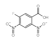 2,4-二硝基-5-氟苯甲酸结构式