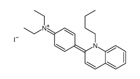 4-(1-butylquinolin-1-ium-2-yl)-N,N-diethylaniline,iodide结构式