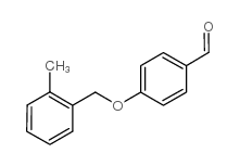4-[(2-甲基苄基)氧基]苯甲醛结构式