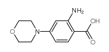 2-氨基-4-(4-吗啉基)苯甲酸结构式