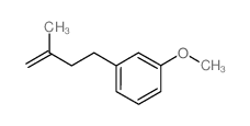 1-methoxy-3-(3-methylbut-3-enyl)benzene结构式