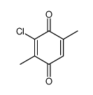 2-chloro-3,6-dimethyl-1,4-benzoquinone结构式