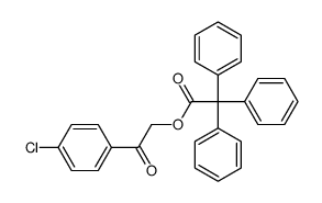 [2-(4-chlorophenyl)-2-oxoethyl] 2,2,2-triphenylacetate结构式