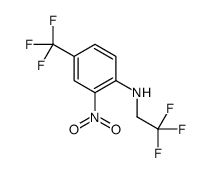 2-nitro-N-(2,2,2-trifluoroethyl)-4-(trifluoromethyl)aniline结构式