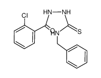 N-benzyl-2-(2-chlorobenzoyl)hydrazine-1-carbothioamide结构式