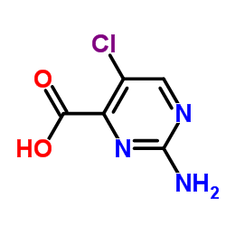 2-氨基-5-氯嘧啶-4-羧酸结构式