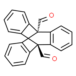 Triptycene-9,10-dicarboxaldehyde Structure