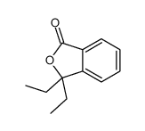 3,3-diethyl-2-benzofuran-1-one结构式