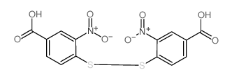Benzoic acid, 4,4'-dithiobis[3-nitro- (en)结构式
