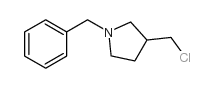 1-苄基-3-(氯甲基)吡咯烷结构式