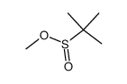 2-Methylpropane-2-sulfinic acid methyl ester结构式