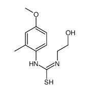 1-(2-hydroxyethyl)-3-(4-methoxy-2-methylphenyl)thiourea结构式