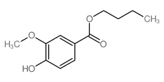 Benzoic acid,4-hydroxy-3-methoxy-, butyl ester结构式