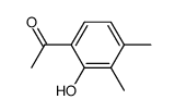 1-(2-hydroxy-3,4-dimethylphenyl)ethan-1-one Structure