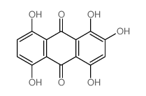 9,10-Anthracenedione, 1,2,4,5,8-pentahydroxy- Structure