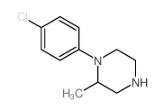 1-(4-氯苯基)-2-甲基哌嗪结构式