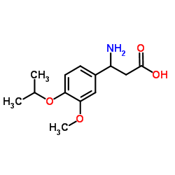 3-Amino-3-(4-isopropoxy-3-methoxyphenyl)propanoic acid结构式