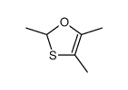 2,4,5-trimethyl-1,3-oxathiolane结构式