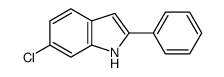 6-氯-2-苯基-1H-吲哚结构式