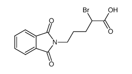 2-bromo-5-phthalimido-valeric acid Structure