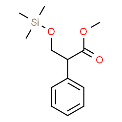 Benzeneacetic acid, alpha-[[(trimethylsilyl)oxy]methyl]-, methyl ester Structure