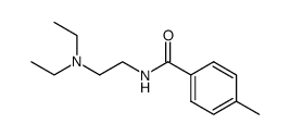 N-[2-(diethylamino)ethyl]-4-methylbenzamide结构式