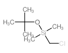 Silane,(chloromethyl)(1,1-dimethylethoxy)dimethyl- Structure