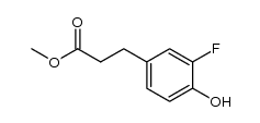3-(3-fluoro-4-hydroxyphenyl)propionic acid methyl ester Structure