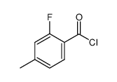 Benzoyl chloride, 2-fluoro-4-methyl- (9CI) structure