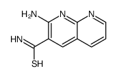 2-amino-1,8-naphthyridine-3-carbothioamide结构式