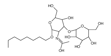 N-Octyl 2-Acetamido-2-deoxy-3-O-(β-D-galactopyranosyl)-α-D-glucopyranoside Structure