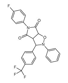 5-(4-fluorophenyl)-2-phenyl-3-[4-(trifluoromethyl)phenyl]-3a,6a-dihydro-3H-pyrrolo[3,4-d][1,2]oxazole-4,6-dione Structure