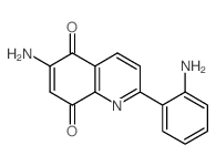 6-Amino-2-(2-aminophenyl)-5,8-quinolinedione结构式