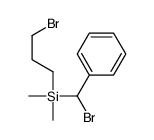 [bromo(phenyl)methyl]-(3-bromopropyl)-dimethylsilane Structure