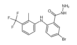 5-Bromo-2-(2-methyl-3-trifluoromethyl-phenylamino)-benzoic acid hydrazide Structure