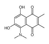 5-(dimethylamino)-6,8-dihydroxy-2,3-dimethylnaphthalene-1,4-dione Structure
