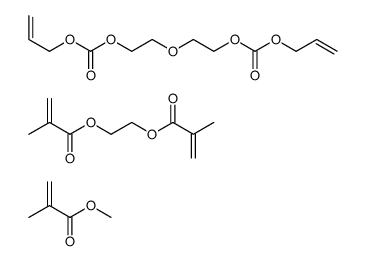 methyl 2-methylprop-2-enoate,2-(2-methylprop-2-enoyloxy)ethyl 2-methylprop-2-enoate,2-(2-prop-2-enoxycarbonyloxyethoxy)ethyl prop-2-enyl carbonate结构式