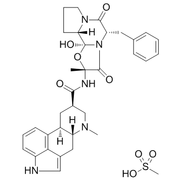 双氢麦角胺甲磺酸盐结构式