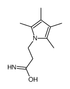 3-(2,3,4,5-tetramethylpyrrol-1-yl)propanamide结构式