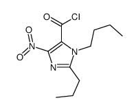 3-butyl-5-nitro-2-propylimidazole-4-carbonyl chloride Structure