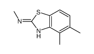 (9ci)-n,4,5-三甲基-2-苯并噻唑胺结构式