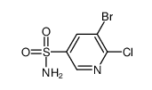 5-bromo-6-chloropyridine-3-sulfonamide Structure